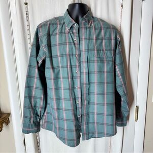 Vintage JCPenney Plaid Button-Down Shirt